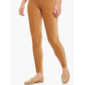 NEW | HUE HI-RISE CORDUROY LEGGINGS, CAMEL, MSRP $44.